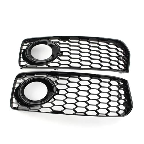 Kühlergrill Vorne Für A5 Für S-Line Für S5 Für B8 Für RS5 2008 2009 2010 2011 2012 Nebelscheinwerfergitter Auto-Frontgrillabdeckung Mesh-Grill Frontgrill Rahmen(Glossy Black) von HGPVPKZAZD
