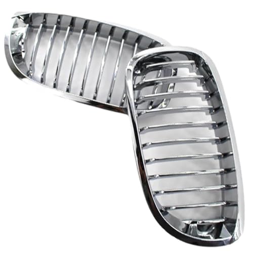 Kühlergrill Vorne Für E46 2-Türer Facelift 2003 2004 2005 2006 51137064317 51137064318 Auto Frontstoßstange Racing Grills Frontgrill Rahmen(Chrome) von HGPVPKZAZD