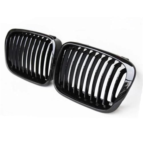 Kühlergrill Vorne Für E46 4 Türer 1998 1999 2000 2001 Auto Styling Glanz Schwarz Frontgrill Lamellen Stil Grill Frontgrill Rahmen(Gloss black) von HGPVPKZAZD