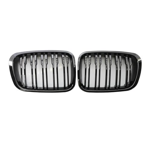 Kühlergrill Vorne Für E46 4-Türer Vor-Facelift 1998 1999 2000 2001 Front Racing Grills Paar Glanz Schwarz Front Doppel Linie Grills Frontgrill Rahmen Kühlergrill Vorne Für E46 4-Türer Vor-Facelift 1998 1999 2000 2001 Front Racing Grills Paar Glanz Schwarz Front Doppel Linie Grills Frontgrill Rahmen von HGPVPKZAZD