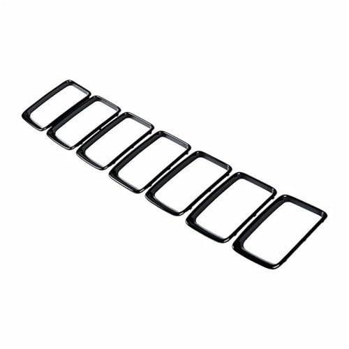 Kühlergrill Vorne Für Jeep Für Grand Für Cherokee 2014 2015 2016 7 PC Gloss Black Grill Ring Frontgrill Einsätze Abdeckung Trim Frontgrill Rahmen von HGPVPKZAZD