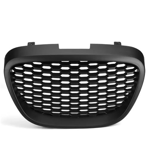 Kühlergrill Vorne Für Seat Für Leon MK2 1P Für Altea Für Toledo Mk3 2004-2009 Frontstoßstangengrill Frontgrill Mesh Badgeless Grill Frontgrill Rahmen(Matte Black) von HGPVPKZAZD