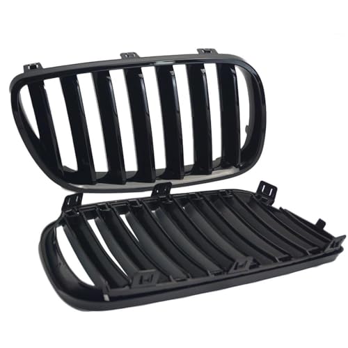 Kühlergrill Vorne Für X3 Für E83 2007 2008 2009 2010 ABS Glänzend Schwarz 1 Lamelle 1 Paar Auto Frontstoßstangengrill Haube Racing Grills Frontgrill Rahmen von HGPVPKZAZD