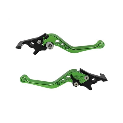 Kupplungs Bremshebel 1 Paar Motorrad Motorrad Kupplung Trommel Bremshebel Griff Brems Griff Universal Fit Für Motorrad(Green) von HGPVPKZAZD
