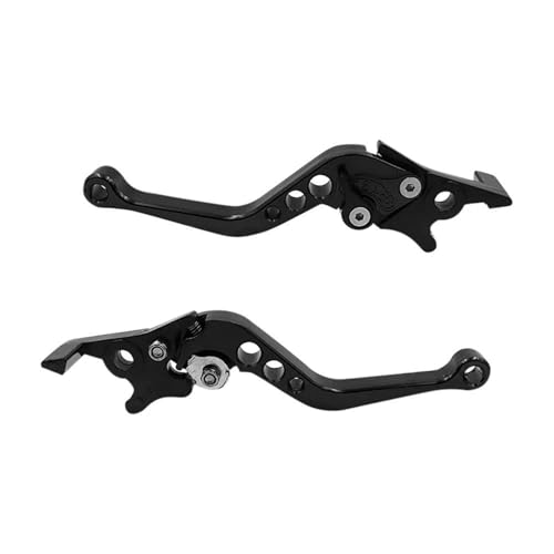 Kupplungs Bremshebel 2 Stück Universal Motorrad Brems Griff Einstellbare Größe Moto Motorrad Modifikation Kupplung Trommel Bremshebel Griff Motorrad Hebel Bremshebel(Black) von HGPVPKZAZD