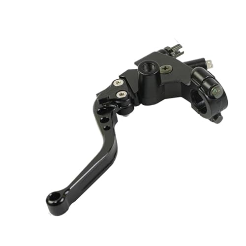 Kupplungs Bremshebel 22" Mm 7/8" Hebel Motorrad Linker Hebel Kupplungskabel Linie 22 Mm Motorrad Hebel Bremshebel(Black) von HGPVPKZAZD