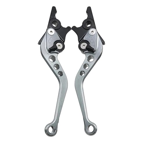 Kupplungs Bremshebel Aluminiumlegierung Motorrad Kupplung Bremsgriff Elektrofahrrad Bremshebel Universal Für Kawasaki Motorrad Hebel Bremshebel(Grey) von HGPVPKZAZD