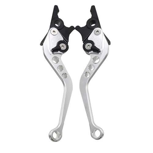 Kupplungs Bremshebel Aluminiumlegierung Motorrad Kupplung Bremsgriff Elektrofahrrad Bremshebel Universal Für Kawasaki Motorrad Hebel Bremshebel(Silver) von HGPVPKZAZD
