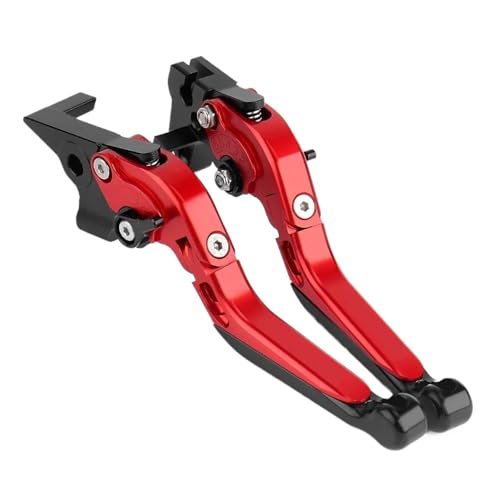 Kupplungs Bremshebel Für CB750 Für CB 750 Für HORNET Für CB-750 2023 Motorrad Zubehör Klapp Ausziehbare Bremse Kupplung Hebel Motorrad Hebel Bremshebel(Red black) von HGPVPKZAZD