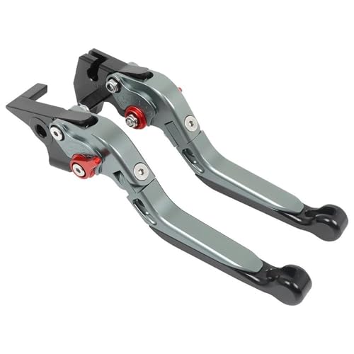Kupplungs Bremshebel Für CBR600 Für CBR 600 F2 F3 F4 F4i Für CBR900RR Für CB919 Motorrad Bremse Kupplungshebel Einstellbare Griffe Hebel Motorrad Hebel Bremshebel(Grey-2) von HGPVPKZAZD
