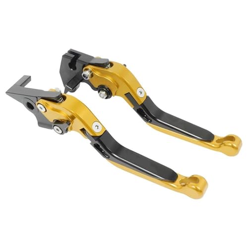 Kupplungs Bremshebel Für CBR600 Für CBR 600 F2 F3 F4 F4i Für CBR900RR Für CB919 Motorrad Bremse Kupplungshebel Einstellbare Griffe Hebel Motorrad Hebel Bremshebel(Yellow-1) von HGPVPKZAZD