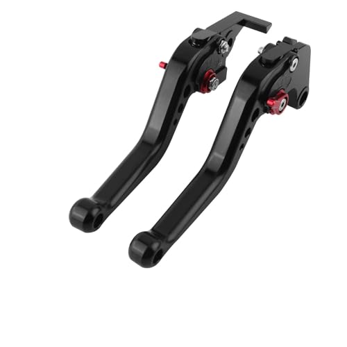 Kupplungs Bremshebel Für CBR650R 2019 2020 2021 2022 2023 2024 Motorradzubehör 6 Einstellbare Getriebe-Kurzbremskupplungshebelgriffe(Black and red) von HGPVPKZAZD