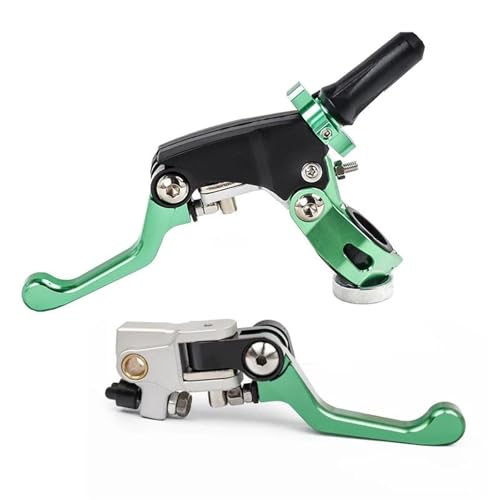 Kupplungs Bremshebel Für CR125R Für CRF250 Für CR500R Für CRF250R 2020 2021 2022 Motorrad Klapp Lenker Bremse Kupplung Hebel Motorrad Hebel Bremshebel(Green combination) von HGPVPKZAZD