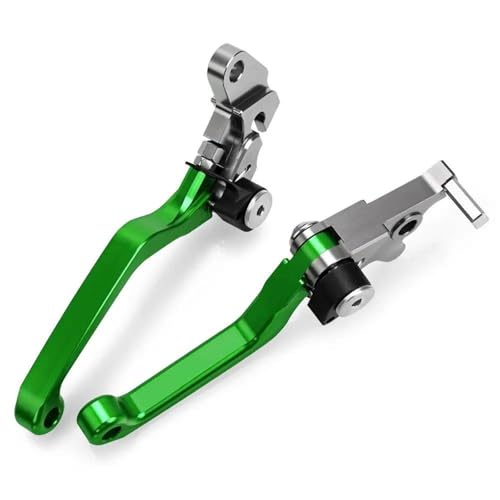 Kupplungs Bremshebel Für DRZ400 Für DRZ-400 Für DRZ 400 2000-2017 2016 2015 Pivot Faltbare Bremskupplungshebel Motorrad Hebel Bremshebel(A pair green) von HGPVPKZAZD