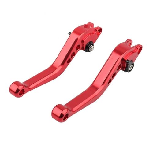 Kupplungs Bremshebel Für Dorsoduro 900 2017-2022 Für Dorsoduro 750 2008-2016 Kurze Bremskupplungshebel Teile Verstellbarer Griffsatz Motorrad Hebel Bremshebel(A-Red) von HGPVPKZAZD