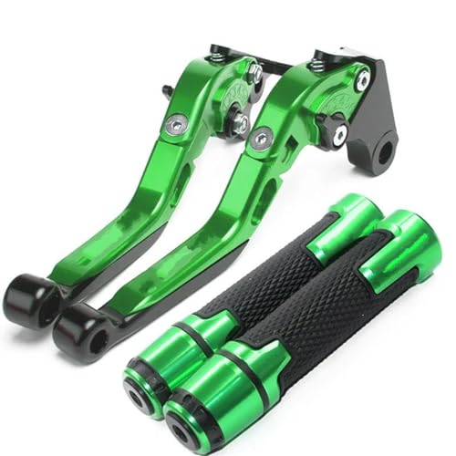 Kupplungs Bremshebel Für Für FZ6 Für FZ 6 Für FAZERA Motorrad Bremse Kupplung Hebel & 7/8 Lenker Griffe Griffe 2004-2010(Green) von HGPVPKZAZD