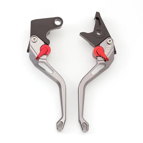 Kupplungs Bremshebel Für Für T Max 500 530 Für Tmax 530 500 Für T-Max530 Motorrad Bremse Kupplung Hebel Zubehör Griff Hebel(Long Grey) von HGPVPKZAZD