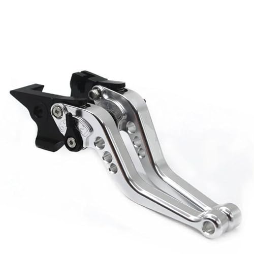 Kupplungs Bremshebel Für Für Xmax 250 Für Xmax Für X-Max 250 300 400 Kurze Motorrad Zubehör Einstellbare Bremse Kupplung Hebel(Silver) von HGPVPKZAZD