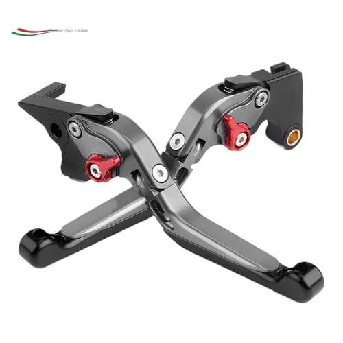 Kupplungs Bremshebel Für GSXS950 Für GSX-S950 Für GSXS 950 2021 2022 2023 Lenker Motorrad Bremse Kupplungshebel Einstellbar Faltbar(Grey black) von HGPVPKZAZD