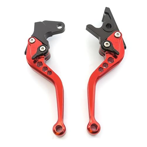 Kupplungs Bremshebel Für Interceptor 650 Für INT650 2017 2018 2019 2020 2021 2022 Motorrad Kurze Lange Einstellbare Bremse Kupplung Hebel Motorrad Hebel Bremshebel(147mm Red) von HGPVPKZAZD