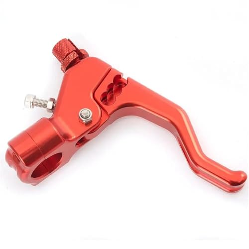 Kupplungs Bremshebel Für KX250F 2004-2018 Für KX450F 2006-2018 Für KLX450R 2008-2015 Motorrad-Kurzkupplungshebel Easy Pull-Kabelsystem(Red Clutch Only) von HGPVPKZAZD