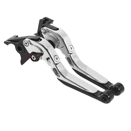 Kupplungs Bremshebel Für MT-03 Für MT03 Für Mt03 Für MT 03 2015-2023 2024 Motorrad Ausziehbare Klappbare Einstellbare Bremskupplungsgriffhebel(Silver) von HGPVPKZAZD
