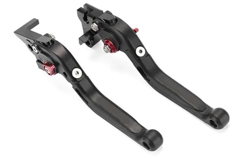 Kupplungs Bremshebel Für MT-07 Für Tracer 2016-2021 Für MT-09 Für Tracer 2015-2020 Faltbarer Ausziehbarer Bremskupplungshebel Lenker Motorrad Hebel Bremshebel(Black) von HGPVPKZAZD