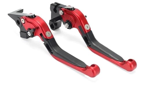 Kupplungs Bremshebel Für MT-07 Für Tracer 2016-2021 Für MT-09 Für Tracer 2015-2020 Faltbarer Ausziehbarer Bremskupplungshebel Lenker Motorrad Hebel Bremshebel(Red) von HGPVPKZAZD