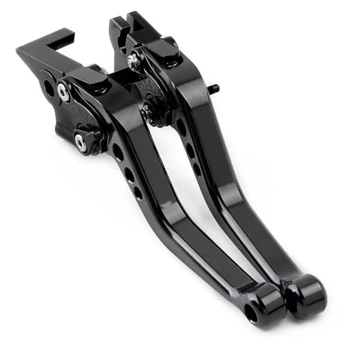 Kupplungs Bremshebel Für MT07 Für FZ-07 Für MT09 Für FZ-09 Für MT 07 Für FZ 07 Für MT 09 Für FZ 09 Bremskupplungshebel Einstellbar Kurz Motorrad Hebel Bremshebel(Black) von HGPVPKZAZD