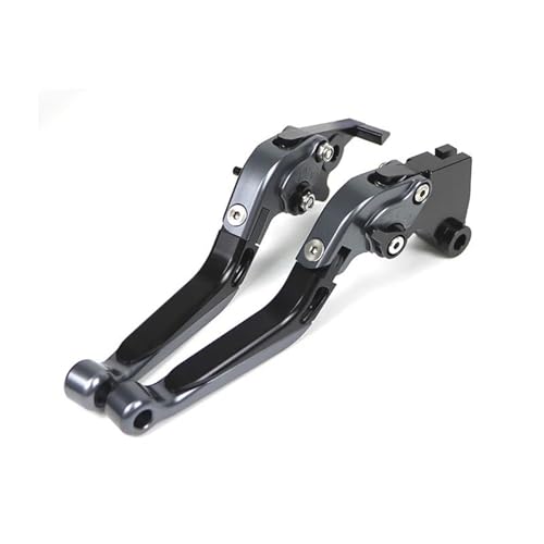 Kupplungs Bremshebel Für Ninja400 Für Ninja 125 250R 300R 400 Für Z125 Für VERSYS 300X 2017 2018 2019 Ausziehbarer Einstellbarer Bremskupplungshebel Motorrad Hebel Bremshebel(Grey-Black) von HGPVPKZAZD
