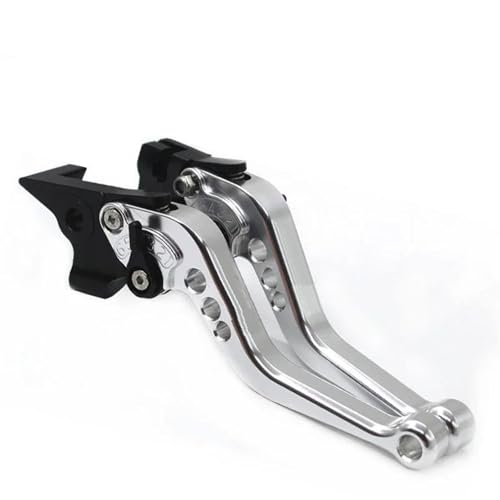 Kupplungs Bremshebel Für PCX125 Für PCX 125 Für PCX150 Für PCX 150 Motorrad Kurze Bremse Kupplungshebel Zubehör Motorrad Hebel Bremshebel(Silver) von HGPVPKZAZD