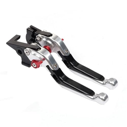 Kupplungs Bremshebel Für SVARTPILEN 701 Für Supermoto Für Enduro Für SVARTPILEN701 2017-2020 2021 2022 Klappbare Ausziehbare Bremskupplungshebel(A-Silver) von HGPVPKZAZD