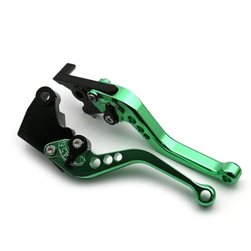 Kupplungs Bremshebel Motorrad Griff Lange & Kurze Bremse Kupplung Hebel Für Suzuki Für GSXR600 Für GSXR750 Für GSXR1000 Für GSX-R 1000(Short green) von HGPVPKZAZD