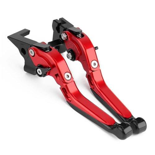 Kupplungs Bremshebel Motorradzubehör Passend Für CB750 Für CB 750 2023 Klappbare Ausziehbare Bremskupplungshebel(Red black) von HGPVPKZAZD