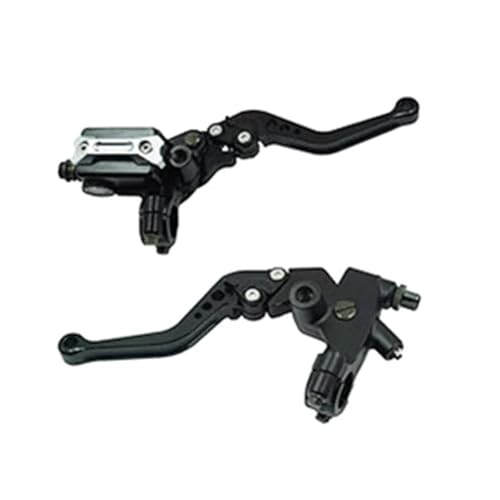 Kupplungs Bremshebel Universal 7/8" 22mm Motorrad Vorderradbremse Kupplungszylinder Hydraulikpumpenhebel B36B(Black) von HGPVPKZAZD