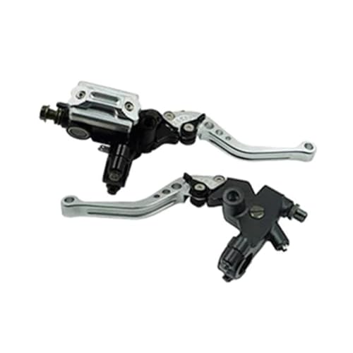 Kupplungs Bremshebel Universal 7/8" 22mm Motorrad Vorderradbremse Kupplungszylinder Hydraulikpumpenhebel B36B(Silver) von HGPVPKZAZD