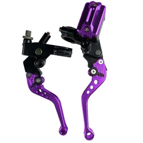 Kupplungs Bremshebel Universal Motorrad Hauptbremszylinder Hebel Kabel Kupplung Reservoir Für Roller Sport Dirt Bike 1 Paar 7/8 "22mm(Purple B) von HGPVPKZAZD