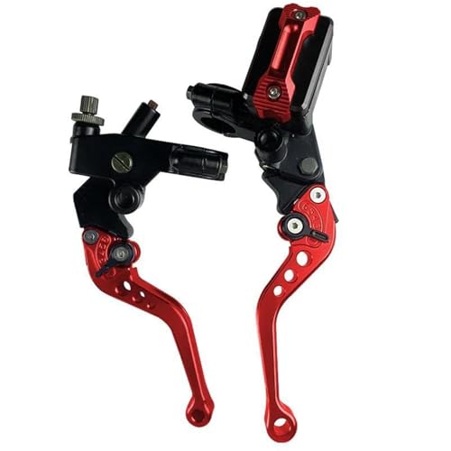 Kupplungs Bremshebel Universal Motorrad Hauptbremszylinder Hebel Kabel Kupplung Reservoir Für Roller Sport Dirt Bike 1 Paar 7/8 "22mm(Red B) von HGPVPKZAZD
