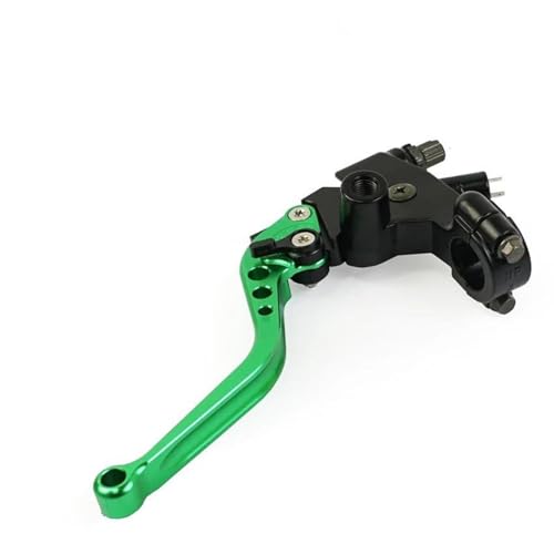Kupplungs Bremshebel Universal Motorrad Linker Hebel Kupplungskabel Linie 22mm Universal Für Kawasaki Motorrad Hebel Bremshebel(Green Shorter) von HGPVPKZAZD