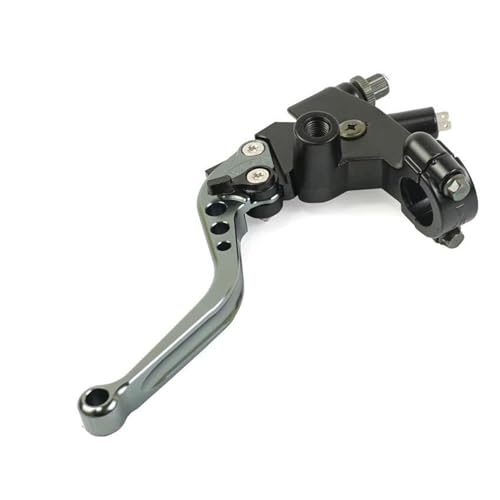Kupplungs Bremshebel Universal Motorrad Linker Hebel Kupplungskabelleitung 22mm Universal Für Benelli Motorrad Hebel Bremshebel(Grey Shorter) von HGPVPKZAZD