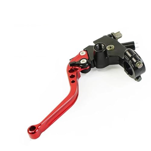 Kupplungs Bremshebel Universal Motorrad Linker Hebel Kupplungskabelleitung 22mm Universal Für Benelli Motorrad Hebel Bremshebel(Red Longer) von HGPVPKZAZD