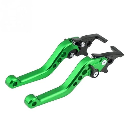 Kupplungs Bremshebel Universeller 22 Mm Motorrad-Kupplungsbremsgriff Modifiziertes Horn Verstellbarer Handhebel(Green Brake) von HGPVPKZAZD