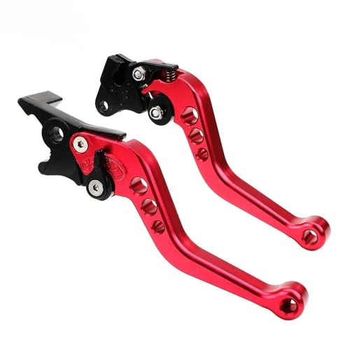 Kupplungs Bremshebel Universeller 22 Mm Motorrad-Kupplungsbremsgriff Modifiziertes Horn Verstellbarer Handhebel(Red Disc Brake) von HGPVPKZAZD