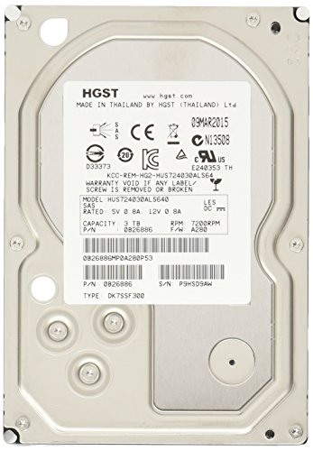 HGST 0B26886 interne Festplatte 3TB (8,9 cm (3,5 Zoll), 7200rpm, SATA) von HGST