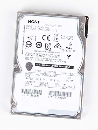 HGST Ultrastar C10K900 300 GB 6G 10K SAS 2.5' Festplatte/Hard Disk - HUC109030CSS600 (Generalüberholt) von HGST