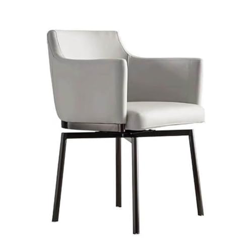 180° Rotating Dining Chairs, Upholstered Chair with Armrest and Backrest Carbon Steel Legs Auto Homing Technical Fabric C 1pc 180° Rotating Dining Chairs, Upholstered Chair with Armrest and Backrest Carbon Steel Legs Auto Homing Technical Fabric C 1pc von HGTRH