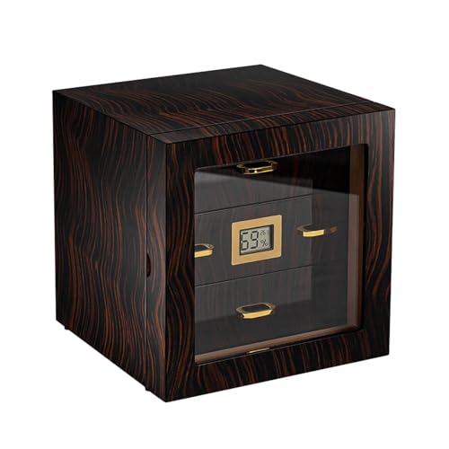 Cigar Humidor, 3-Layer Cigar Cabinet with Cedar Wood Hold to 70 Cigars Thermometer and Humidifier Glass Door Cigar Humidor, 3-Layer Cigar Cabinet with Cedar Wood Hold to 70 Cigars Thermometer and Humidifier Glass Door von HGTRH