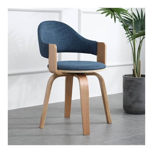 HGTRH 360° Rotating Dining Room Chair Retro, Kitchen Chairs with Wooden Frame Comfortable Fabric Padding Upholstered Chair F HGTRH 360° Rotating Dining Room Chair Retro, Kitchen Chairs with Wooden Frame Comfortable Fabric Padding Upholstered Chair F von HGTRH