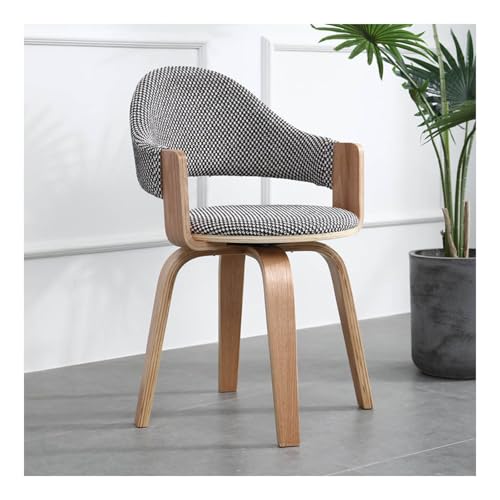 HGTRH 360° Rotating Dining Room Chair Retro, Kitchen Chairs with Wooden Frame Comfortable Fabric Padding Upholstered Chair I HGTRH 360° Rotating Dining Room Chair Retro, Kitchen Chairs with Wooden Frame Comfortable Fabric Padding Upholstered Chair I von HGTRH