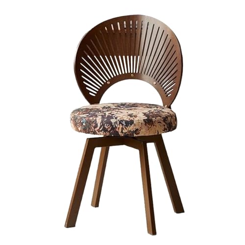 HGTRH 360° Rotating Fabric Upholstered Chair, Dining Chair with Carbon Steel Legs Wood Shell Shape Backrest Easy to Assemble 331lbs Loadings A 1pc HGTRH 360° Rotating Fabric Upholstered Chair, Dining Chair with Carbon Steel Legs Wood Shell Shape Backrest Easy to Assemble 331lbs Loadings A 1pc von HGTRH